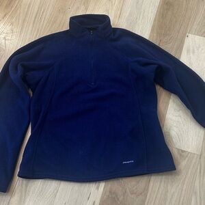 Women’s Patagonia Capilene Deep Blue Fleece 1/4 Zip Jacket-size S